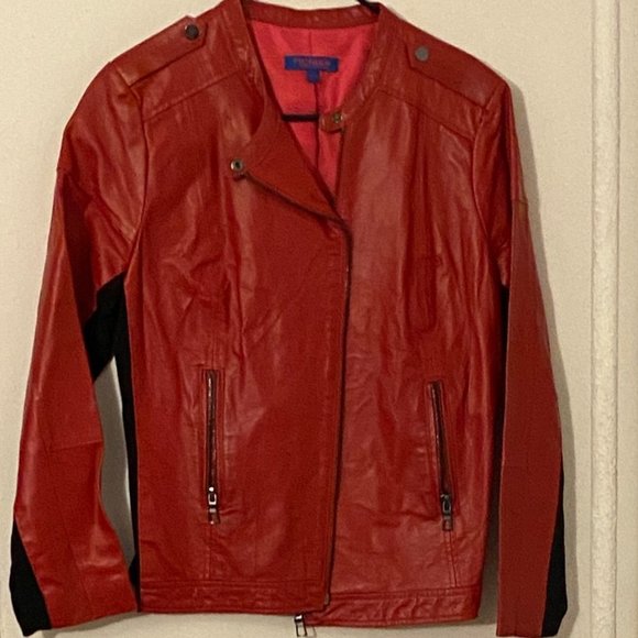 twiggy LONDON Jackets & Blazers - red and black leather jacket